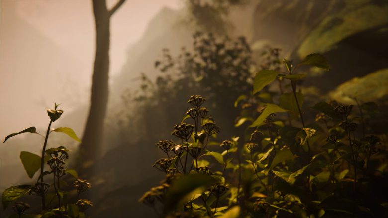 Blender工程文件翠綠的小徑小瀑布